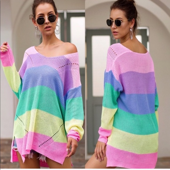 Color Block Knit Sweater - Picture 2 of 2